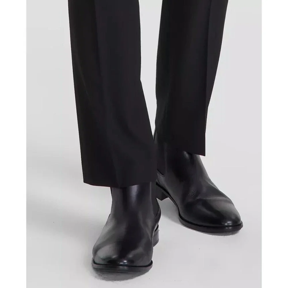 DKNY Men's Modern Fit Nested 2-piece Suit Black 44R Pants 37Wx32L